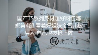 国产TS系列身材超好网红娜娜第4部 看着好姐妹金雪儿被后入 自己也拔枪上阵