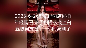 2023-6-26新流出酒店偷拍年轻情侣 妹子粉睡衣换上白丝被男友狂干一小时高潮了