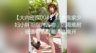 【大内密探008】31岁良家少妇小胖哥抠穴舌吻，饥渴难耐，骚逼得到高潮满意离开