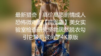 最新猎奇！高价高质剧情成人恐怖微电影【昆图鲁】美女实验室检查研究怪物居然脱衣勾引它最后被肏了4K原版